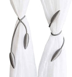 Curtain Tiebacks Flexible Tool-Free Set of 4 or 8