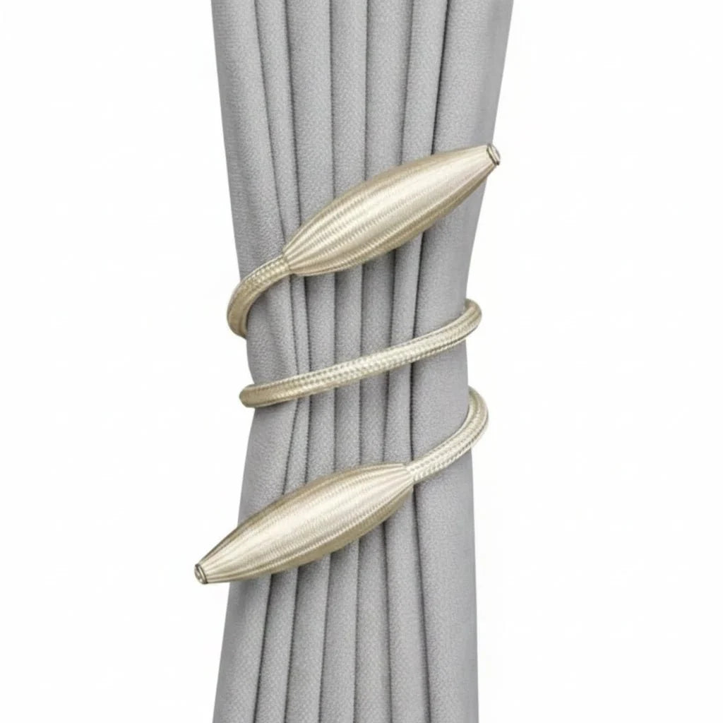 Curtain Tiebacks Flexible Tool-Free Set of 4 or 8