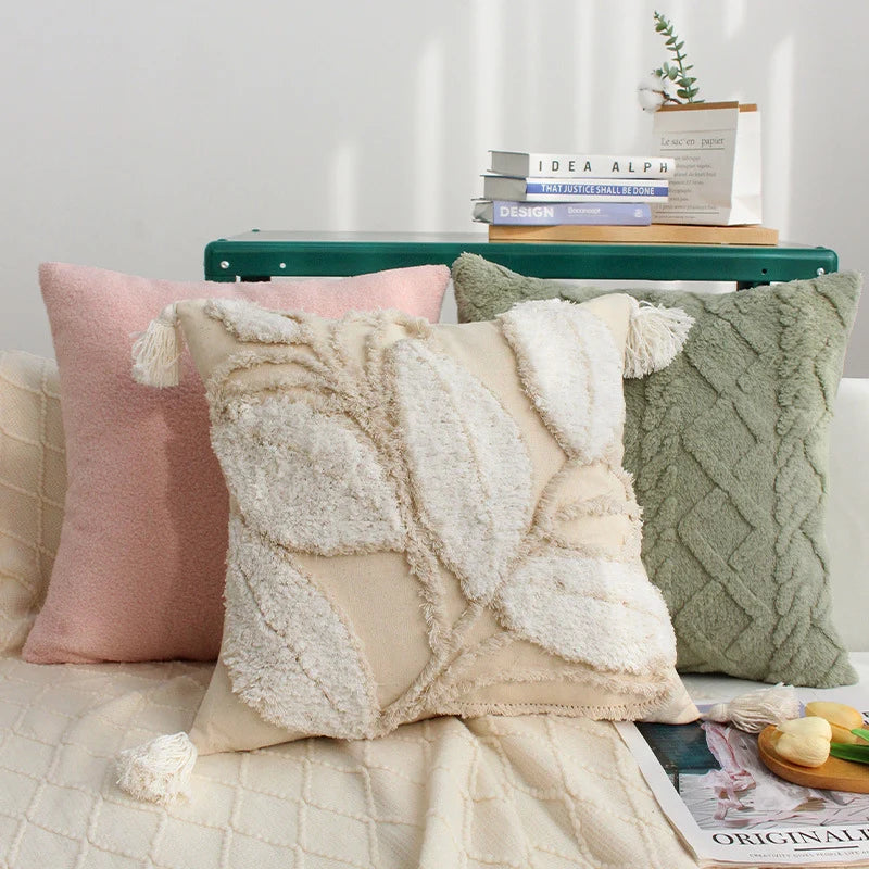 Cushion Cover 18 x 18 Boucle Teddy Machine Washable