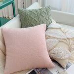 Cushion Cover 18 x 18 Boucle Teddy Machine Washable