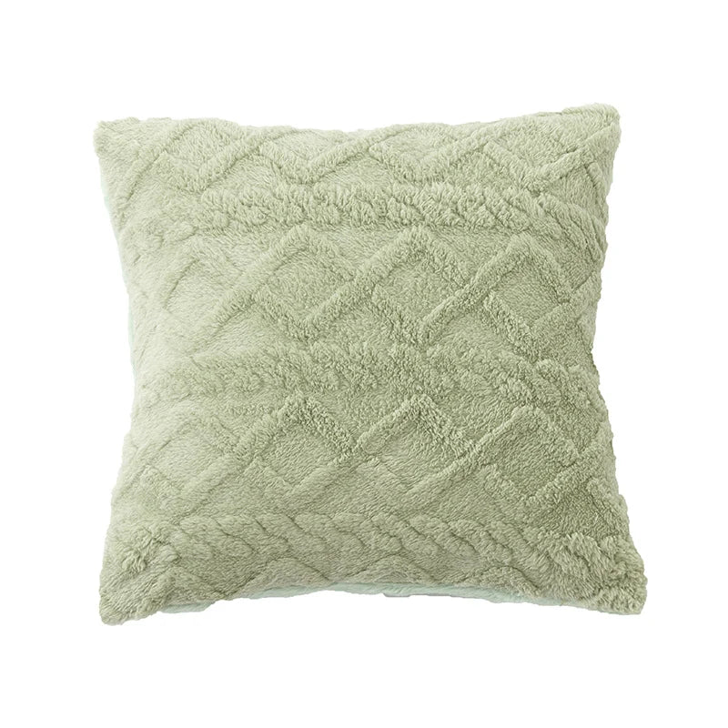 Cushion Cover 18 x 18 Boucle Teddy Machine Washable
