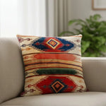 Cushion Cover Boho Pattern Polyester 17.7-Inch Square
