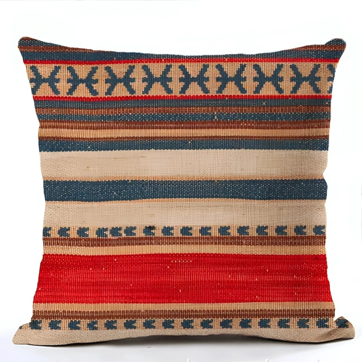 Cushion Cover Boho Pattern Polyester 17.7-Inch Square