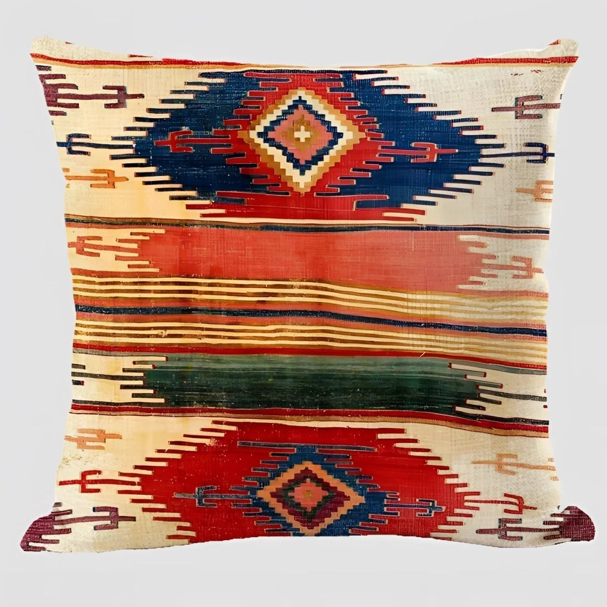 Cushion Cover Boho Pattern Polyester 17.7-Inch Square