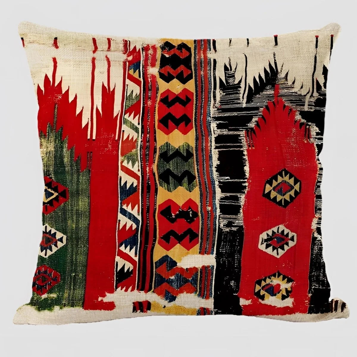 Cushion Cover Boho Pattern Polyester 17.7-Inch Square