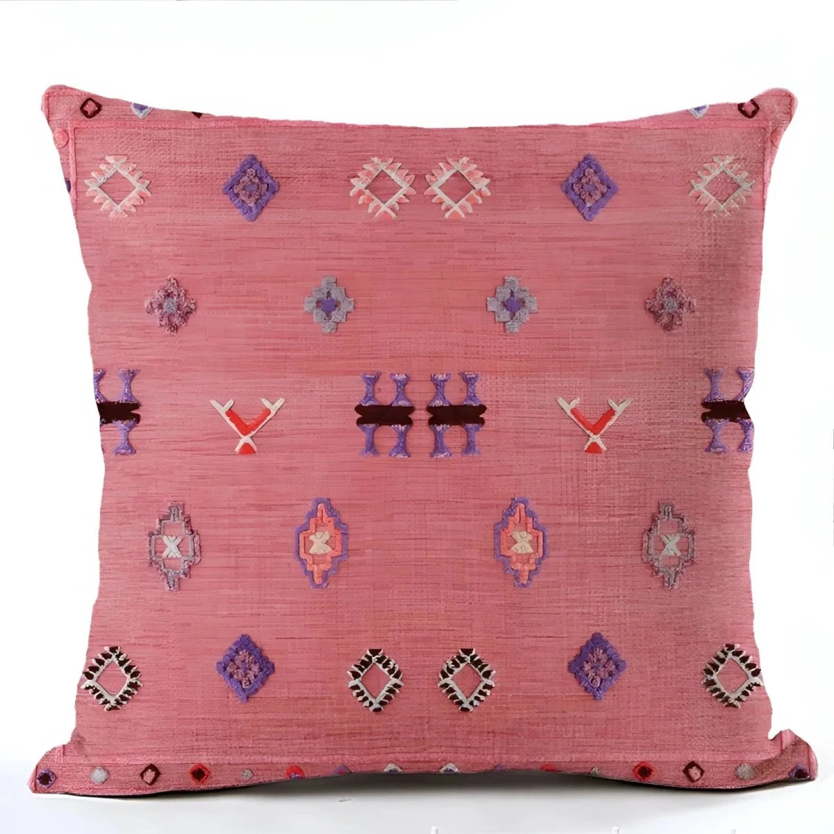 Cushion Cover Boho Pattern Polyester 17.7-Inch Square