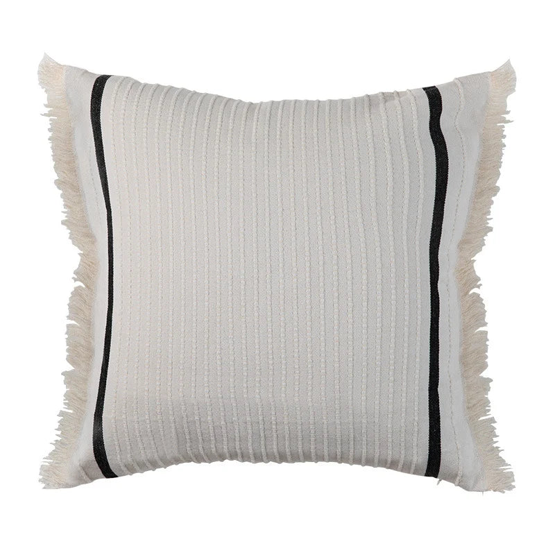 Cushion Cover Boho Textured Weave Cotton-Like Machine Washable