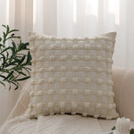Cushion Cover Botanical Jacquard Satin Piping