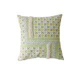 Cushion Cover Botanical Jacquard Tassel Trim 45 × 45 cm