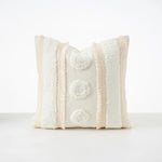 Cushion Cover Bouclé Quilted With Tassels