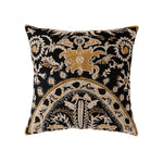 Cushion Cover Chenille Jacquard Floral Zipper & Machine Washable