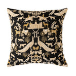 Cushion Cover Chenille Jacquard Floral Zipper & Machine Washable