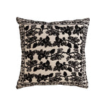 Cushion Cover Chenille Jacquard Floral Zipper & Machine Washable