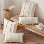 Cushion Cover Cotton Blend Woven Trim & Fringe