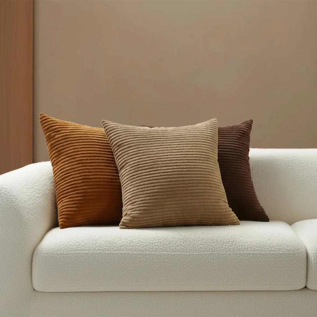 Cushion Cover Cotton Corduroy Soft Texture