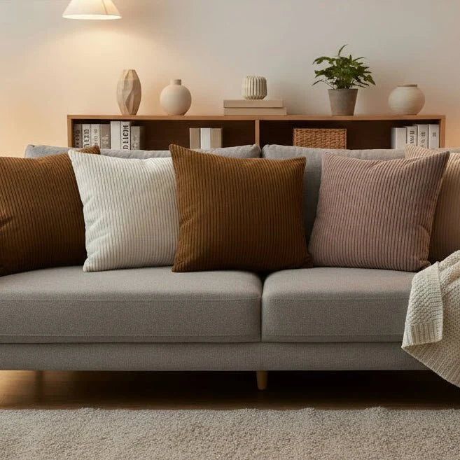 Cushion Cover Cotton Corduroy Soft Texture