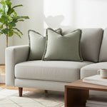 Cushion Cover Cotton-Linen Blend Hidden Zipper Machine Washable