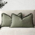 Cushion Cover Cotton-Linen Blend Hidden Zipper Machine Washable