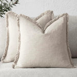 Cushion Cover Cotton-Linen Blend Hidden Zipper Machine Washable