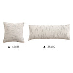 Cushion Cover Cotton-Linen Blend Woven Stripe Hidden Zipper