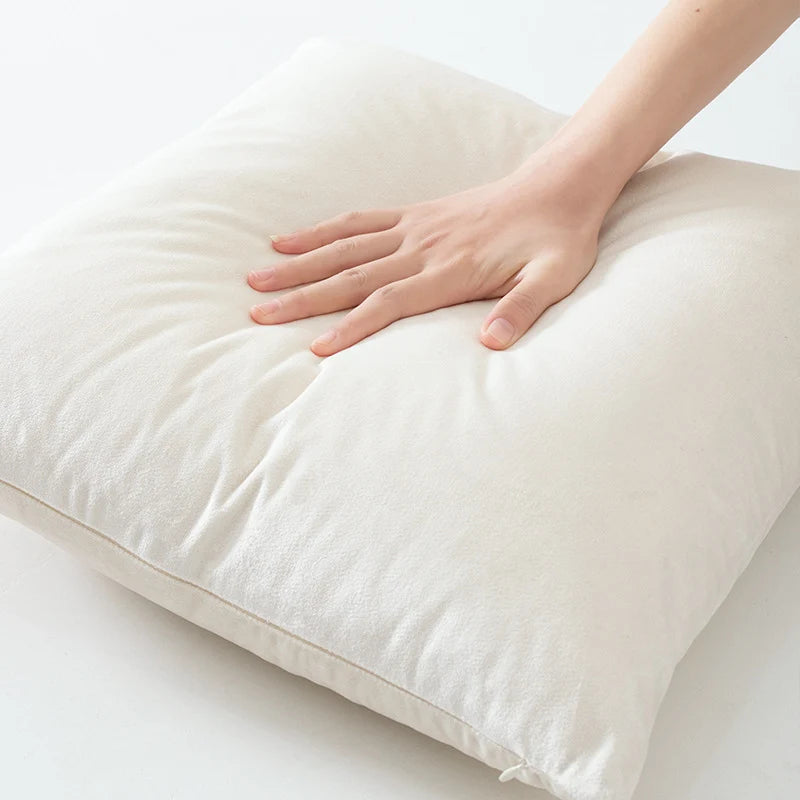 Cushion Cover Cotton-Linen Hidden Zipper 18×18 Inch
