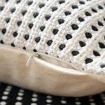 Cushion Cover Cotton-Linen Waffle Weave Concealed Zipper 18x18