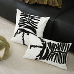 Cushion Cover Embroidered Cotton Blend Concealed Zipper