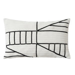 Cushion Cover Embroidered Cotton Blend Concealed Zipper