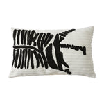 Cushion Cover Embroidered Cotton Blend Concealed Zipper