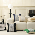Cushion Cover Ethnic Jacquard Cotton Blend 18x18 Inch