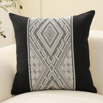 Cushion Cover Ethnic Jacquard Cotton Blend 18x18 Inch