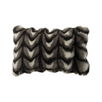 Cushion Cover Faux Fur Chevron Easy-Care