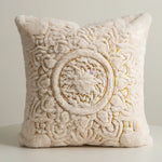 Cushion Cover Faux Fur Mandala Hidden Zipper 45x45 Cm