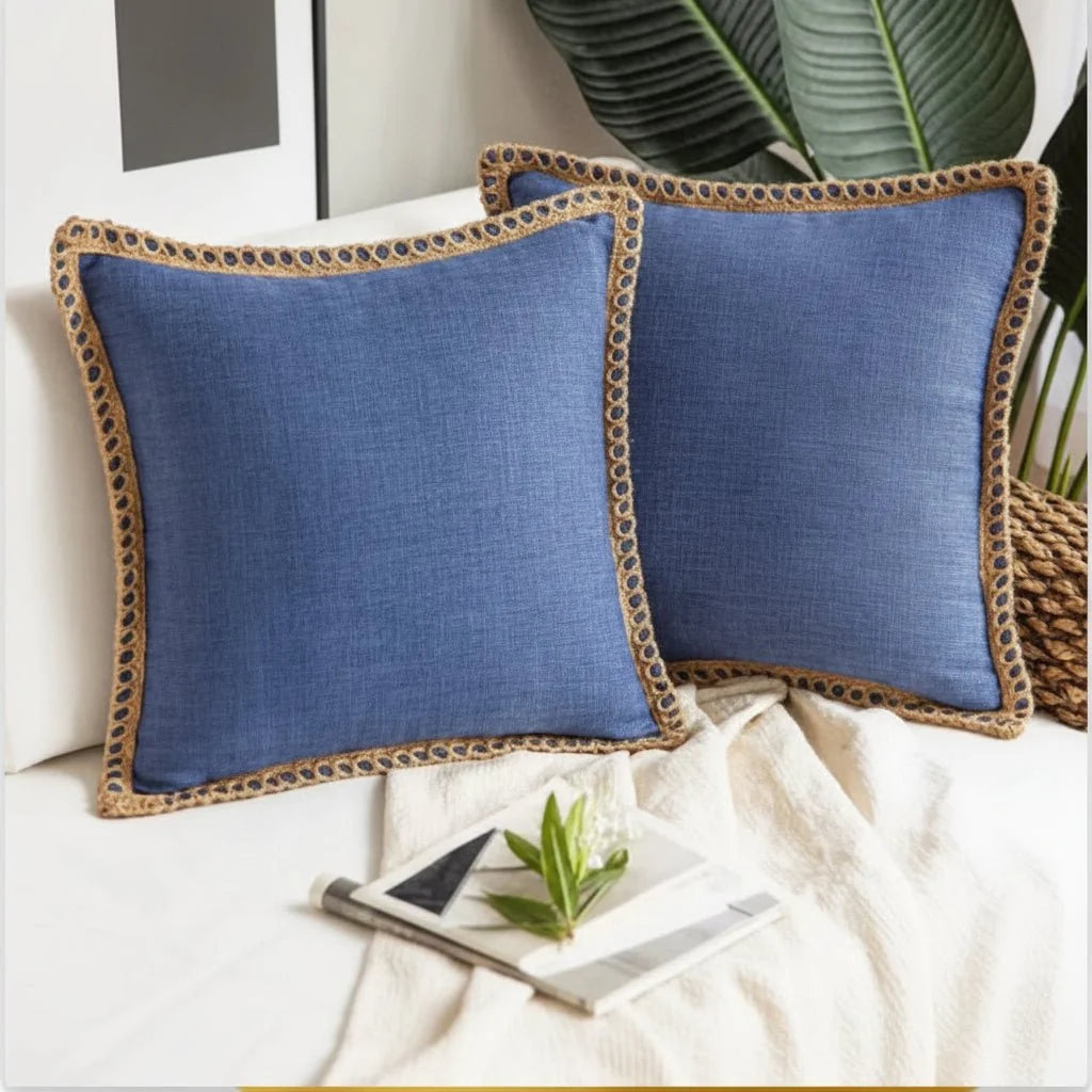 Cushion Cover French-Inspired Pattern Removable & Washable