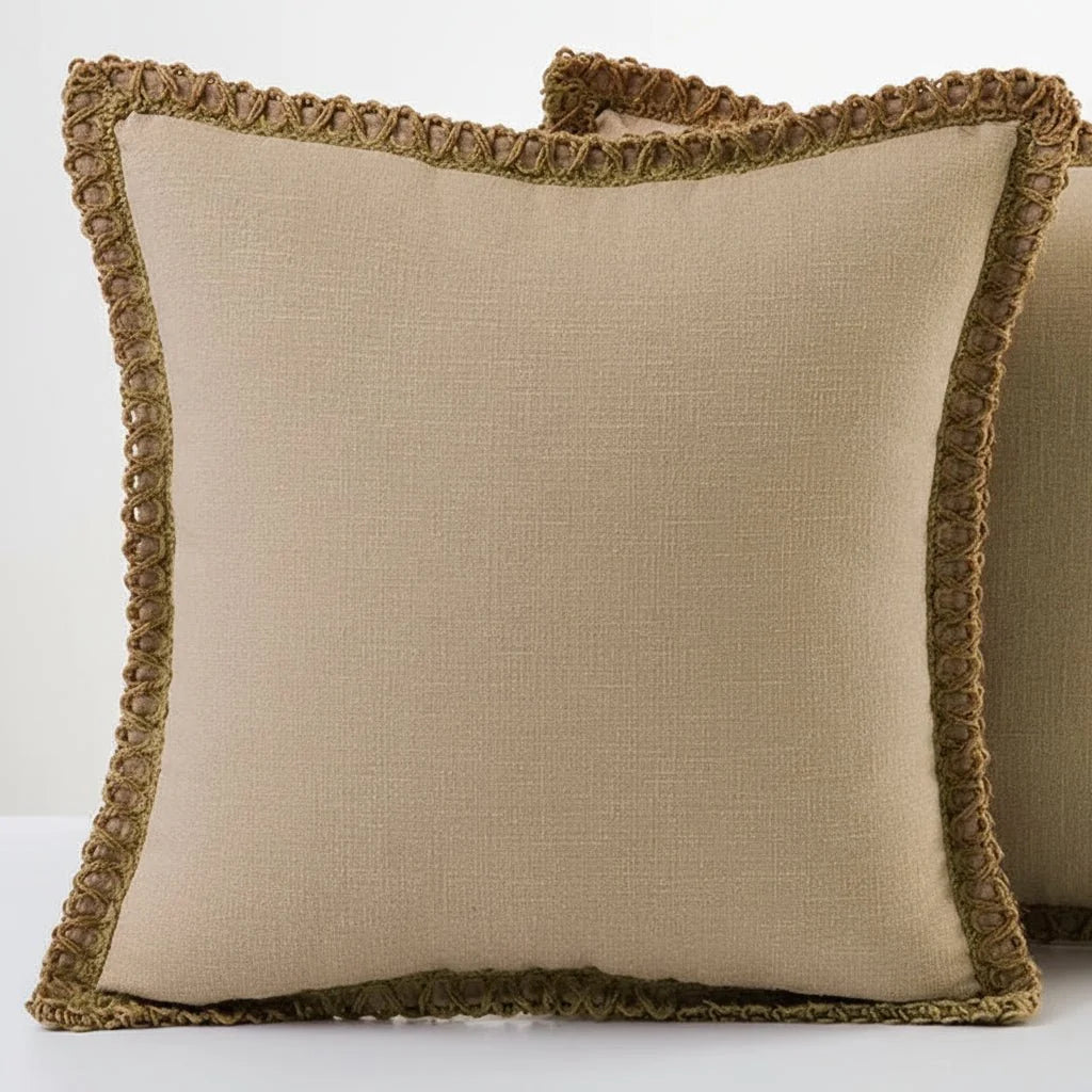 Cushion Cover French-Inspired Pattern Removable & Washable
