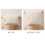 Cushion Cover Geometric Tufted Cotton Blend Machine Washable