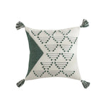 Cushion Cover Geometric Tufted Tassel Corners