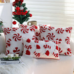 Cushion Cover Hand-Tufted 3D Motif Cotton-Linen Blend