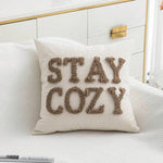 Cushion Cover Hand-Tufted Bouclé Cotton-Linen Blend
