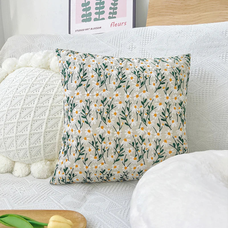 Cushion Cover Hand-Tufted Cotton Blend 18x18