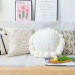 Cushion Cover Hand-Tufted Cotton Blend 18x18