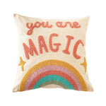 Cushion Cover Hand-Tufted Wave Cotton-Linen Concealed Zipper