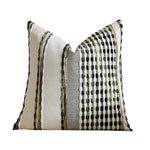 Cushion Cover Handloom Woven & Tufted Cotton-Blend Hidden Zipper