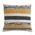Cushion Cover Handwoven Bouclé Fringe Cotton Blend