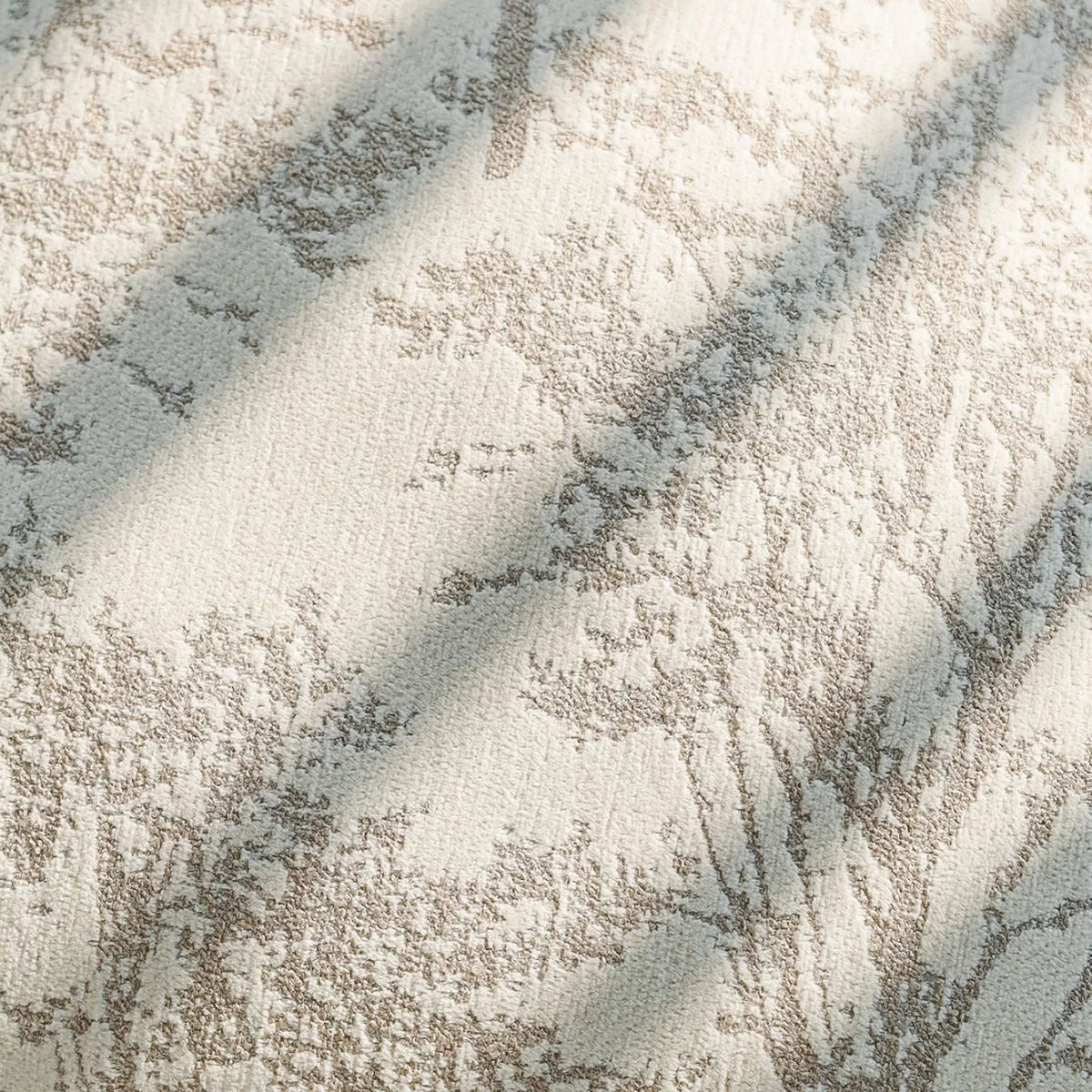 Cushion Cover Jacquard Forest Motif Velvet Piping & Machine-Washable