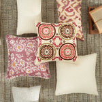 Cushion Cover Jacquard Ornamental Ikat Concealed Zipper Easy Care