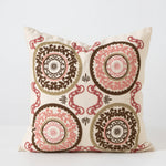 Cushion Cover Jacquard Ornamental Ikat Concealed Zipper Easy Care
