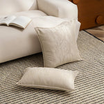 Cushion Cover Jacquard Weave Piped Seam Removable Zip