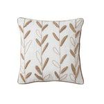 Cushion Cover Linen-Cotton Blend Hand-Stitched Jute 18x18 Inch