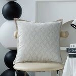 Cushion Cover Linen Look Breathable Invisible Zipper 18x18 Inch